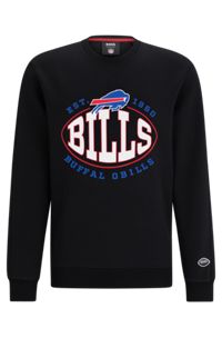 Sudadera BOSS x NFL de mezcla de algodón con detalle de la colaboración, Bills