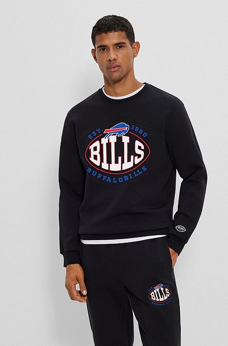 BOSS x NFL cotton-blend sweatshirt with collaborative branding, Bills