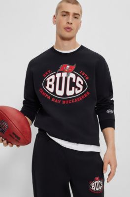 BOSS - BOSS x NFL cotton-blend sweatshirt with collaborative branding