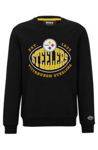 Sweat en coton mélangé BOSS x NFL avec logos du partenariat, Steelers