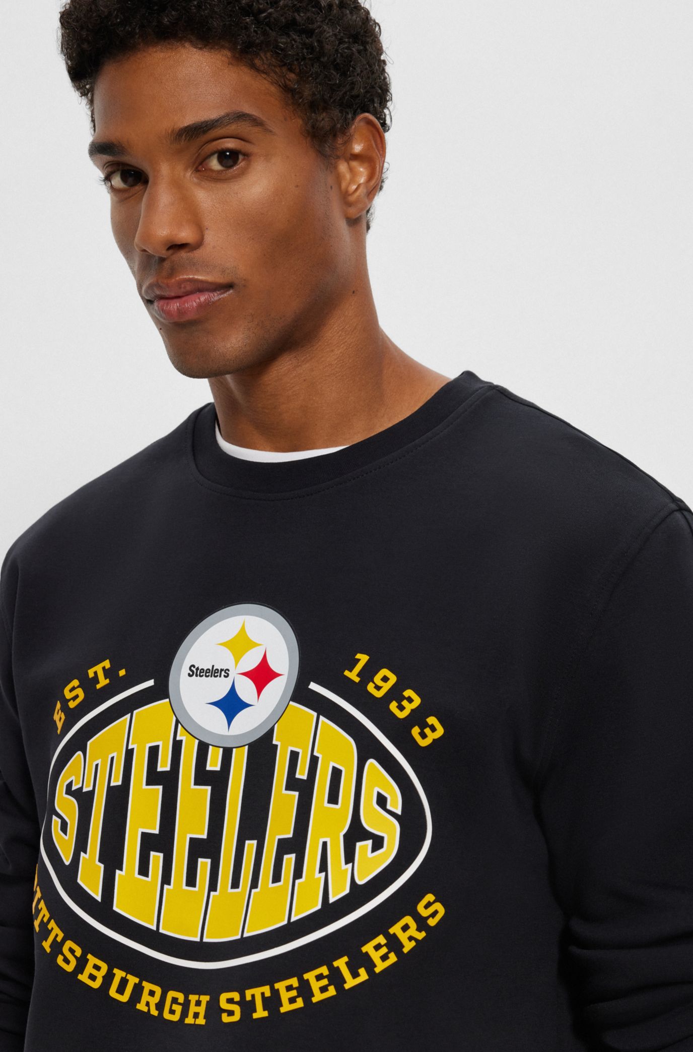 Men's Pittsburgh Steelers Graphic Crew Sweatshirt, Men's Tops