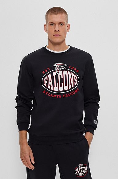 BOSS x NFL cotton-blend sweatshirt with collaborative branding, Falcons