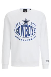Sweat en coton mélangé BOSS x NFL avec logos du partenariat, Cowboys