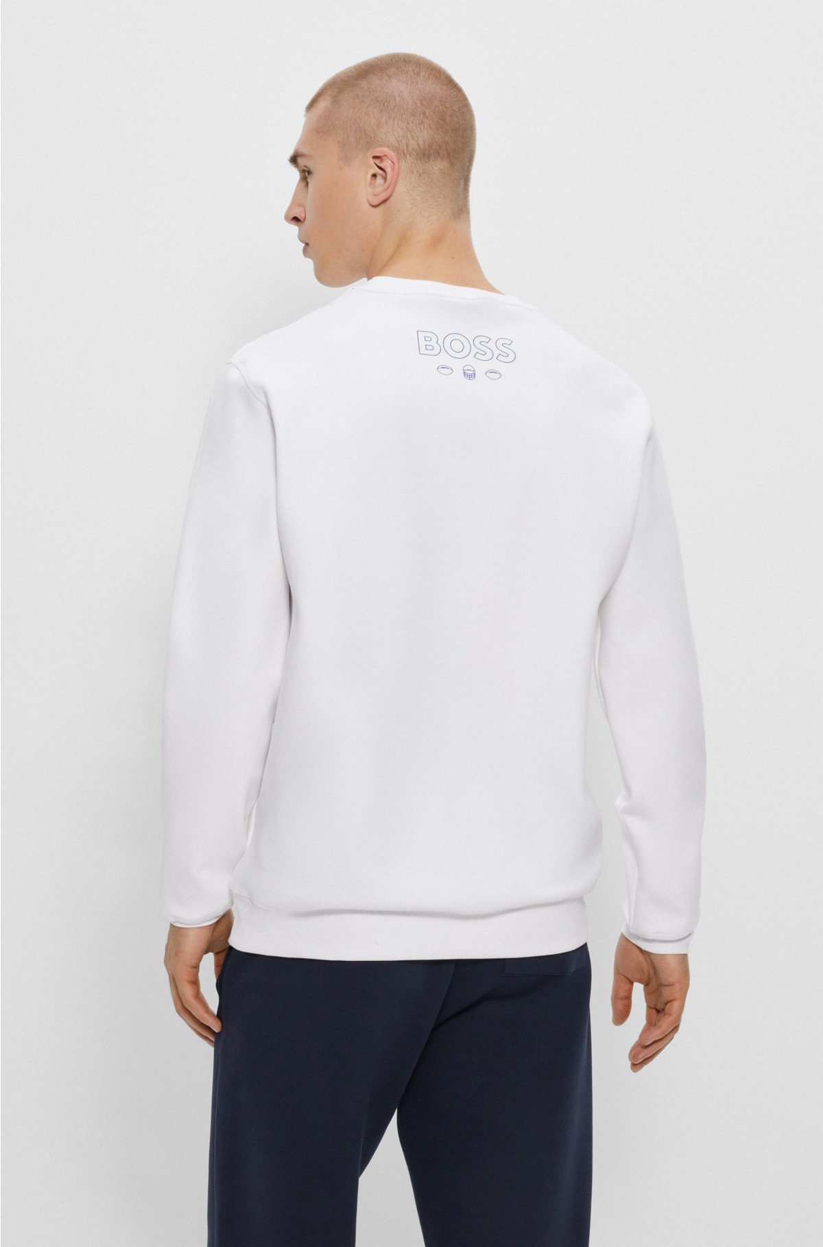 BOSS x NFL cotton-blend sweatshirt with collaborative branding, Cowboys