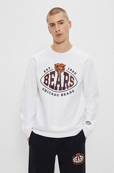 BOSS x NFL cotton-blend sweatshirt with collaborative branding, Bears