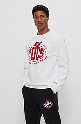 BOSS x NFL cotton-blend sweatshirt with collaborative branding, Bucs
