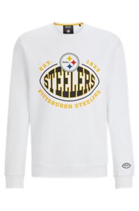 Sweat en coton mélangé BOSS x NFL avec logos du partenariat, Steelers