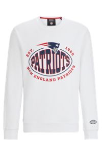 Sweat en coton mélangé BOSS x NFL avec logos du partenariat, Patriots