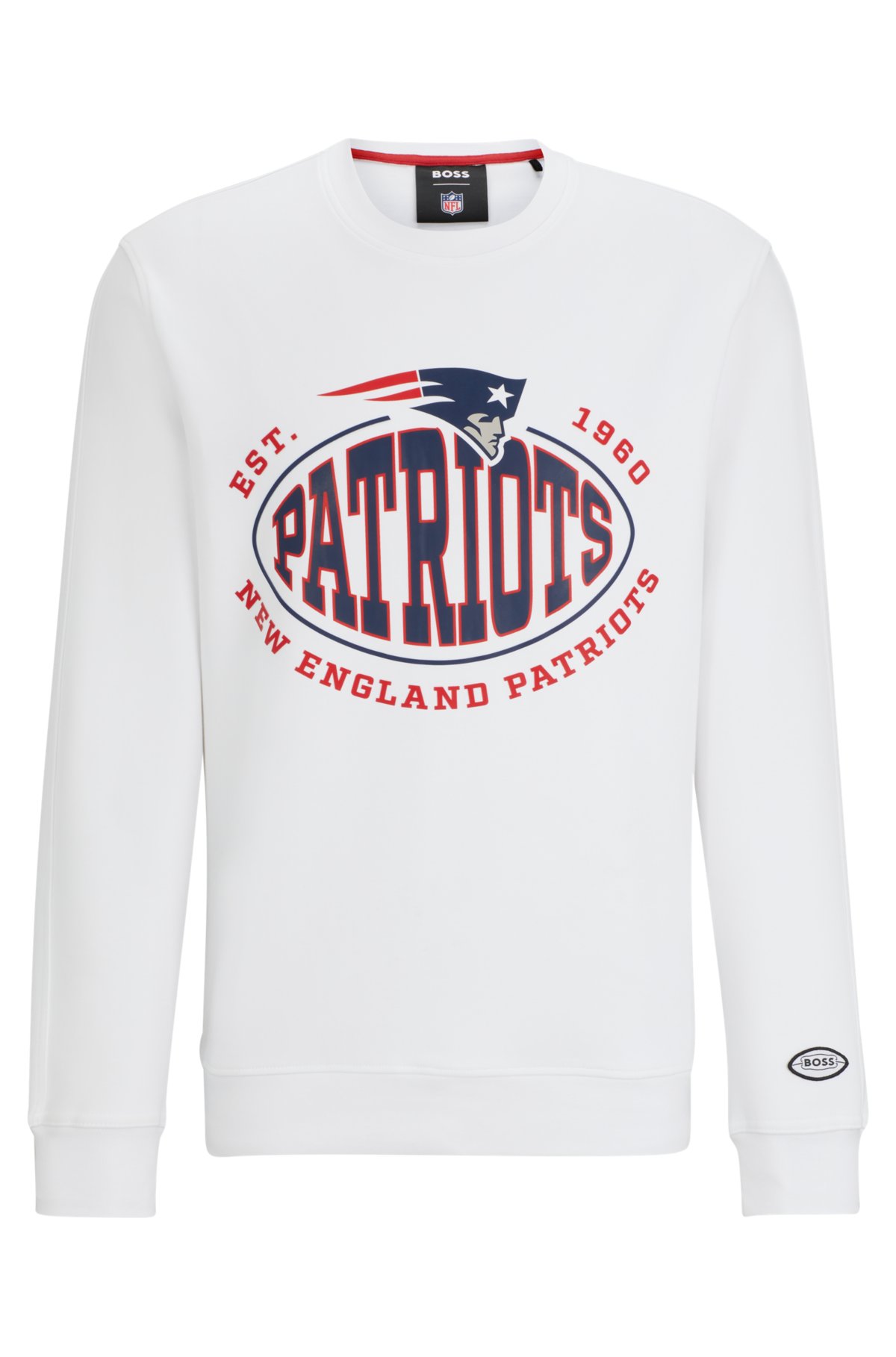 BOSS - BOSS x NFL cotton-blend sweatshirt with collaborative branding