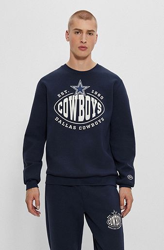 Sweat en coton mélangé BOSS x NFL avec logos du partenariat, Cowboys