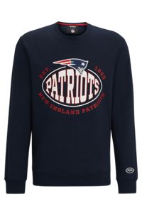 Sweat en coton mélangé BOSS x NFL avec logos du partenariat, Patriots