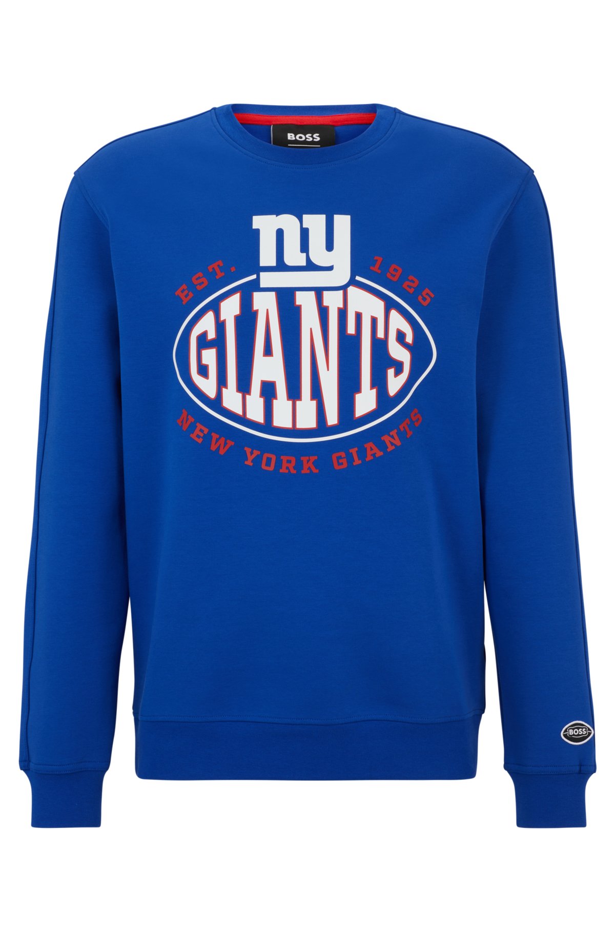 New York Giants Mitchell & Ness All Over Print Crew Pullover
