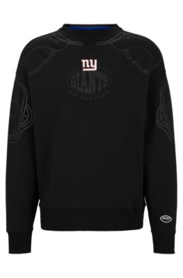 Hugo Boss Boss X Nfl Cotton-blend Sweatshirt With Collaborative Branding In Giants