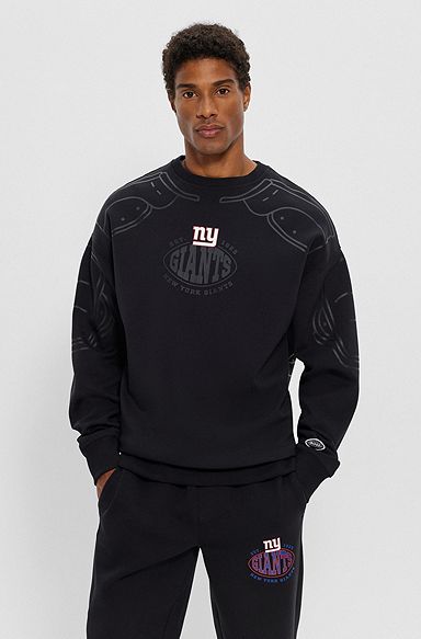 Sweat en coton mélangé BOSS x NFL avec logo du partenariat, Giants