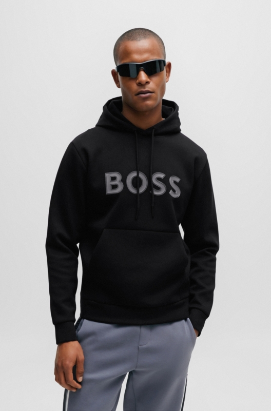 Boss hoodie online gold