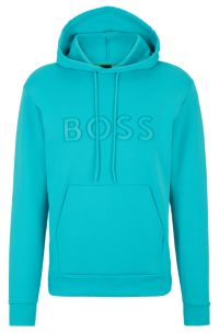 Hugo boss hoodie clearance green