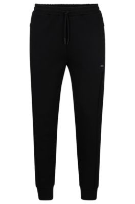 BOSS - Cotton-blend tracksuit bottoms with HD logo print