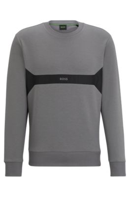 Boss split logo sweatshirt hot sale