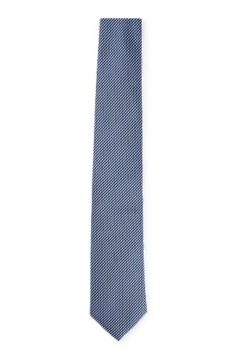 Formal tie with all-over micro pattern, Light Blue