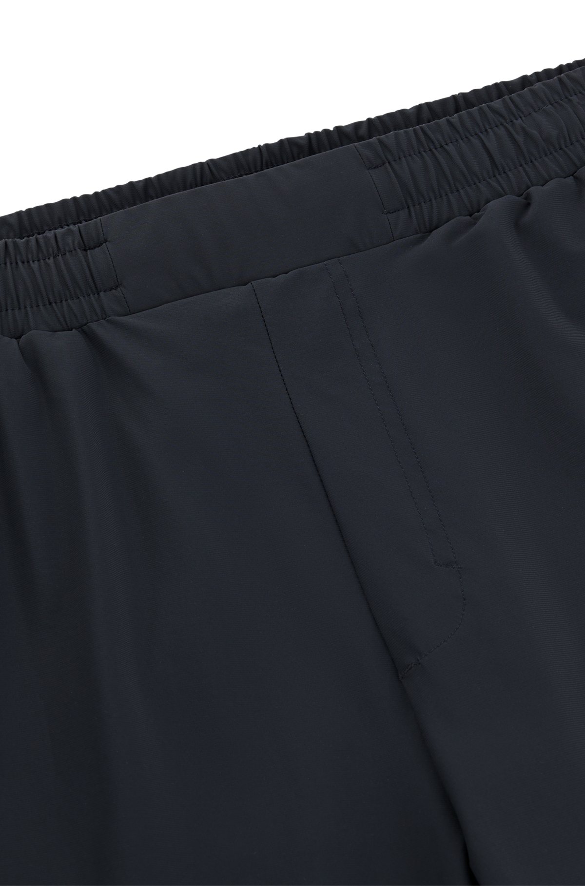BOSS - Regular-fit shorts with decorative reflective artwork