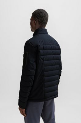 Down-filled jacket with water-repellent finish, Dark Blue