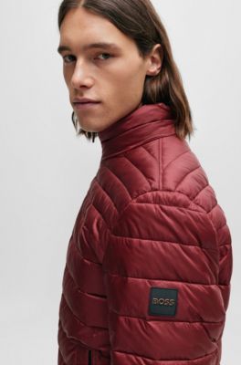 BOSS water-repellent quilted jacket - Green