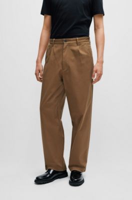 Relaxed Fit Cotton Twill Pants