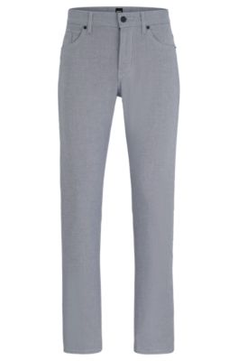 BOSS - Slim-fit jeans in two-tone stretch denim 
