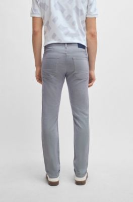 BOSS - Slim-fit jeans in two-tone stretch denim 