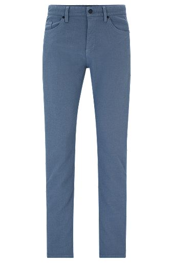 Slim-fit jeans in two-tone stretch denim, Light Blue