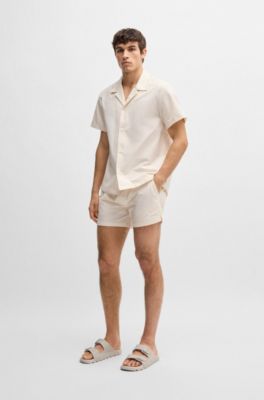 All-gender twin-strap sandals with structured uppers, Light Beige