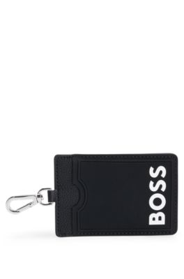 Hugo Boss Branded Card And Airtag Holder Gift Set In Black