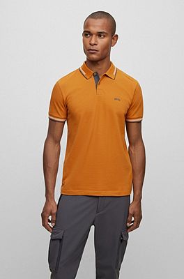 Hugo boss grey outlet and yellow polo