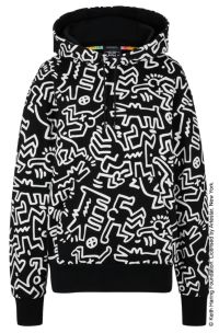 BOSS BOSS x Keith Haring gender neutral cotton hoodie with