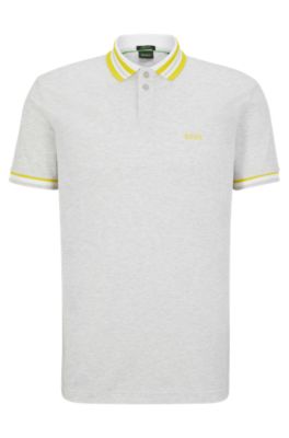 BOSS - Long Sleeved Polo Shirt -  Grey main image 1