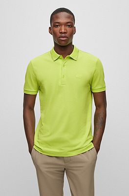 lime polo shirt