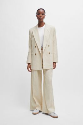 T-shirt with 3D-structured knitted monograms, White