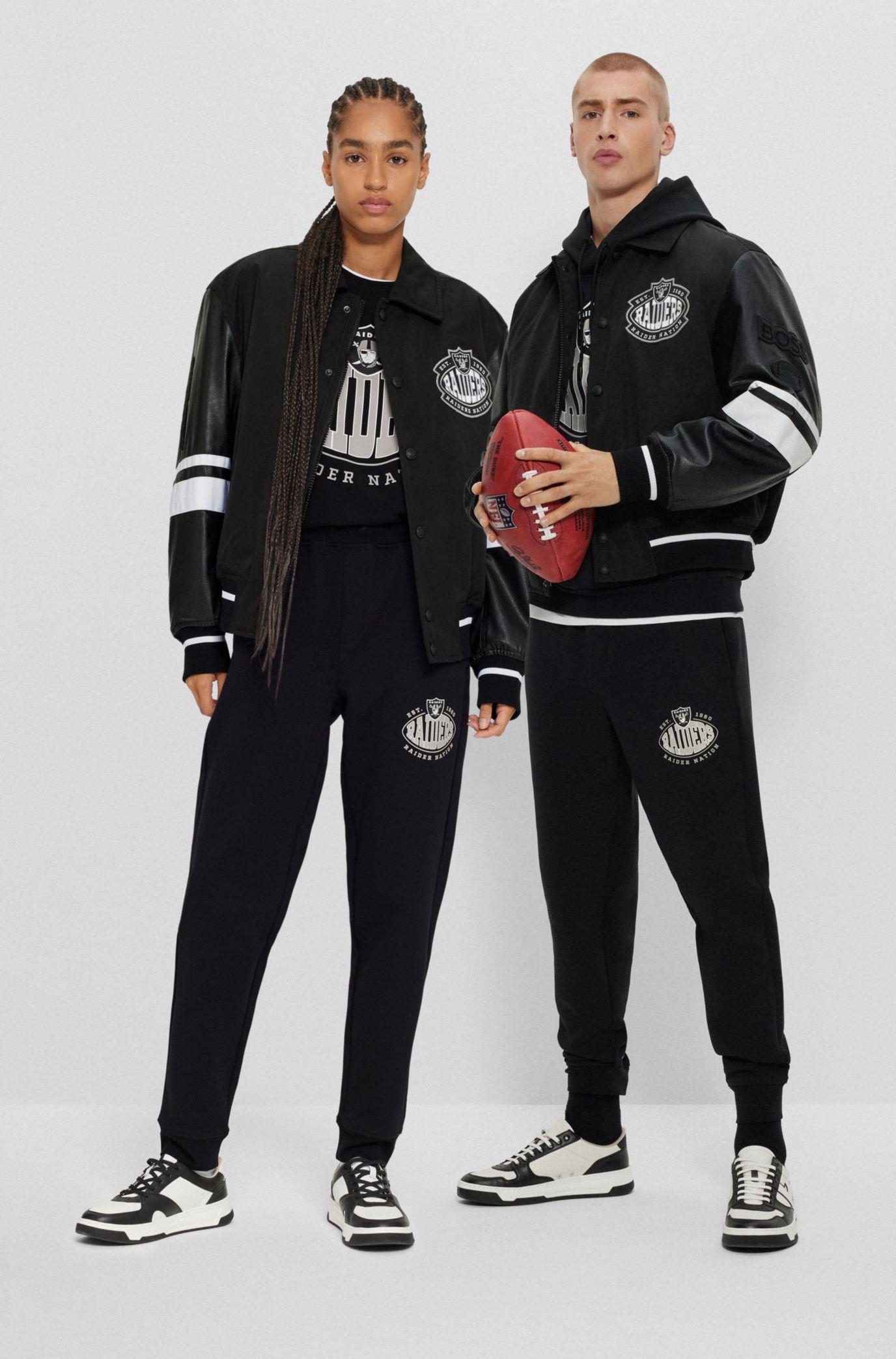 BOSS - BOSS x NFL water-repellent bomber jacket with collaborative