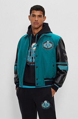 BOSS - BOSS x NFL water-repellent bomber jacket with