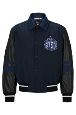 Dallas Cowboys NFL Navy White Varsity Jacket - Maker of Jacket