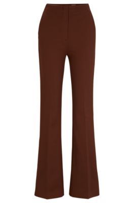 HUGO - High-waisted flared leggings in stretch cotton