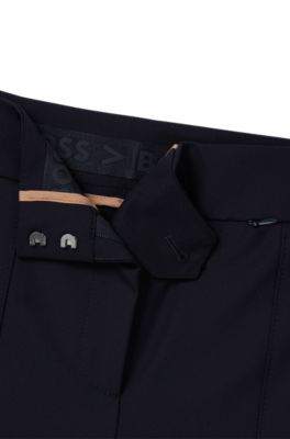 Extra-slim-fit trousers in quick-dry stretch cloth, Dark Blue