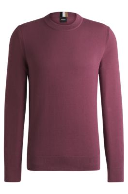 Jersey de algod&oacute;n con microestructura, Lila