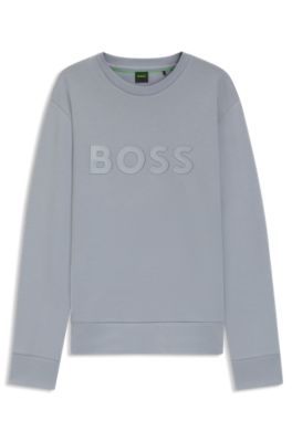 Sudadera de algod&oacute;n el&aacute;stico con logo tipo s&aacute;ndwich, Gris oscuro