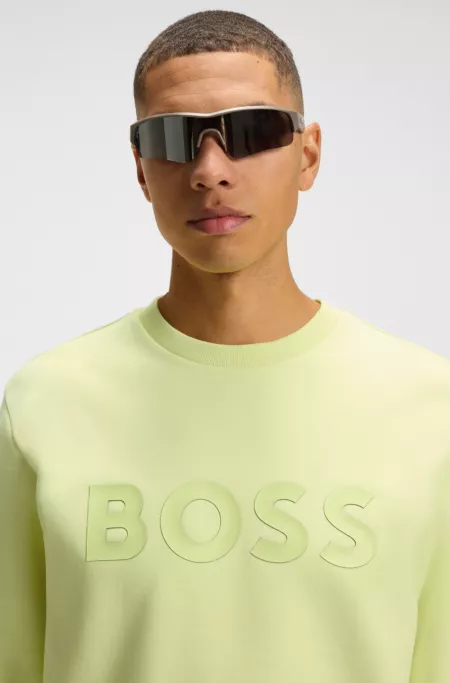 Sandwich-logo sweatshirt in stretch cotton