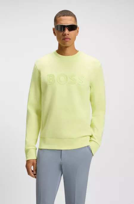 Sandwich-logo sweatshirt in stretch cotton