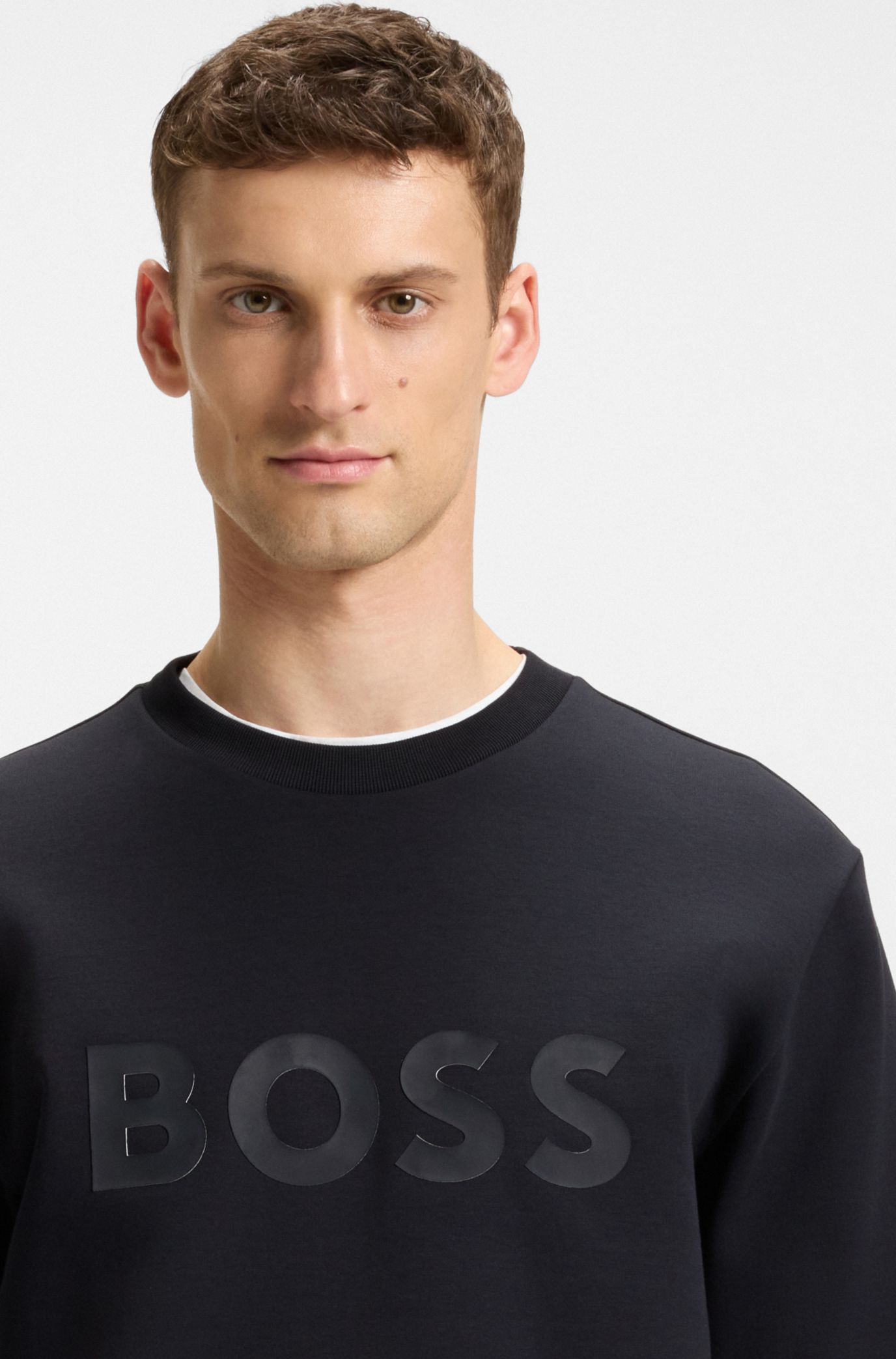 【Hugo Boss】Orange Wereflective ロゴ スウェットシャツ ♪ Hugo Boss】Orange Wereflective ロゴ スウェットシャツ