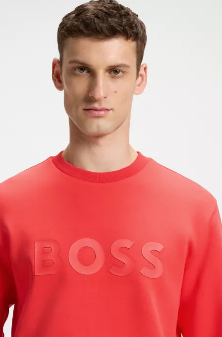 Sandwich-logo sweatshirt in stretch cotton