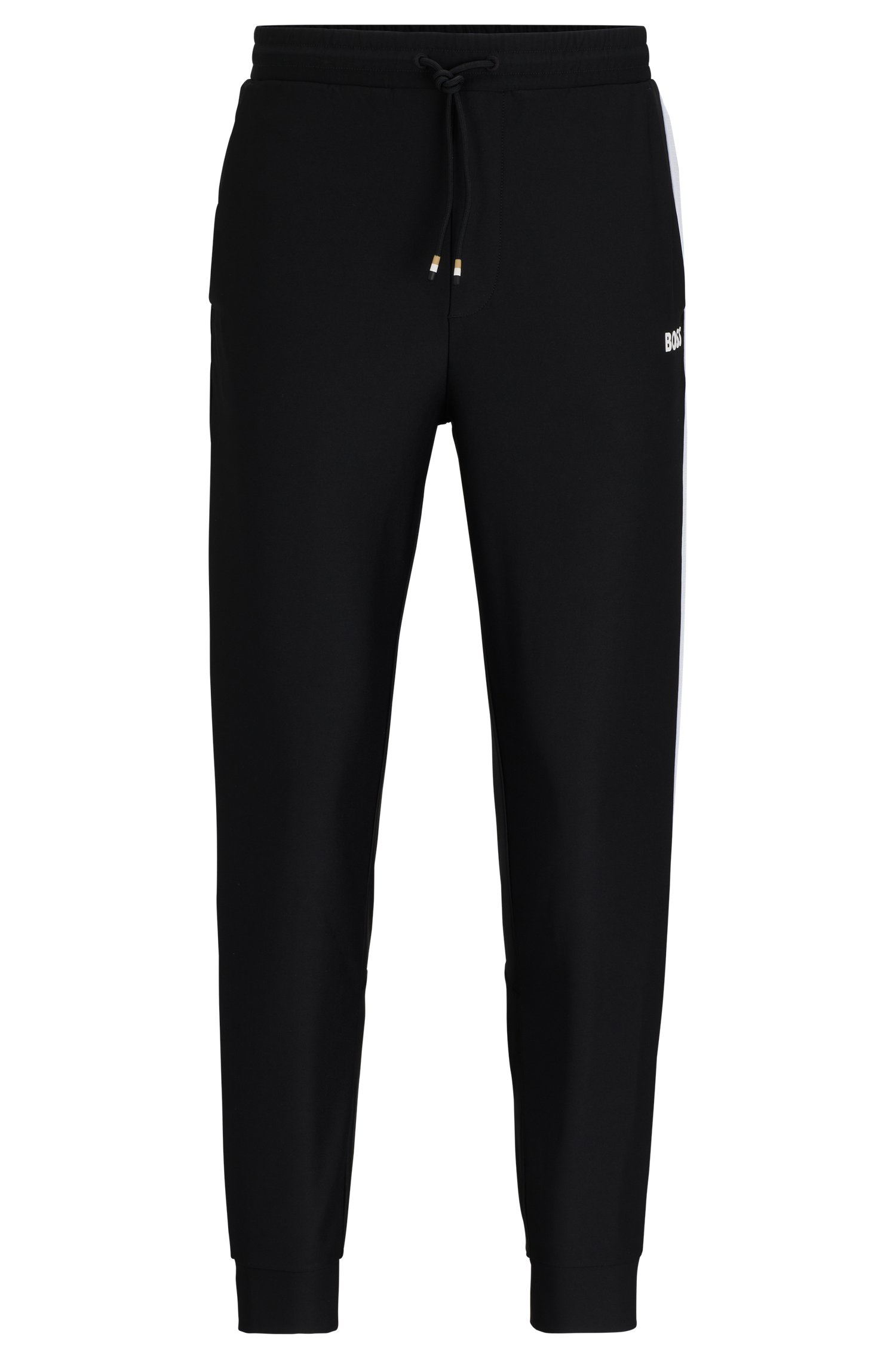 BOSS x Matteo Berrettini tracksuit bottoms with contrast tape and branding