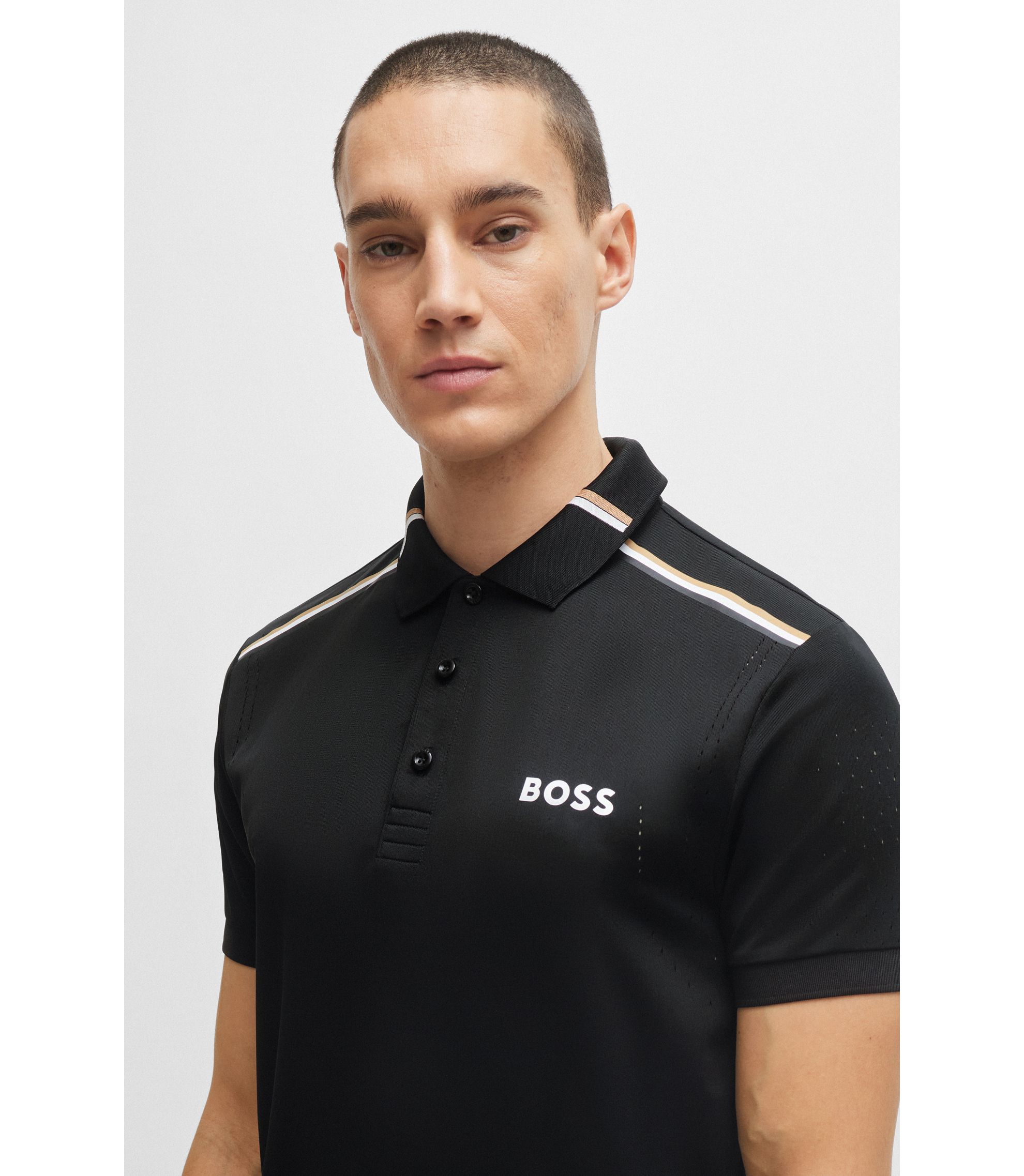 BOSS MATTEO BERRETTINIコロッセオグラフィック ポロシャツ 0400019679450_BLACK?wid=600&